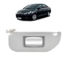 Quebra Sol Cinza com Espelho Citroen C4 Hatch/pallas 2004 a 2012 Lado Direito Newtec Nt7020ct
