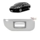 Quebra Sol Cinza com Espelho Citroen C4 Hatch/pallas 2004 a 2012 Lado Esquerdo Newtec Nt7021ct