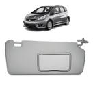 Quebra Sol Cinza com Espelho Honda Fit 2003 a 2008 Lado Direito Newtec Nt2510hd