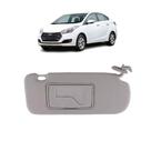 Quebra Sol Cinza com Espelho Hyundai Hb20 2012 a 2021 Lado Esquerdo Newtec Nt5001hy