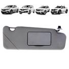 Quebra Sol Cinza Escuro com Espelho Renault Logan Sandero Duster Oroch 2007 a 2022 Lado Direito