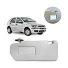 Quebra-sol cinza esquerdo Fiat Palio / Siena / Strada 2004 a 2016 - Com espelho Quebra-sol cinza esquerdo Fiat Palio / Siena / Strada 2004 a 2016 - Com espelho