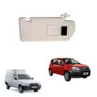 Quebra Sol Com Bolso e Espelho lado Direito para carro FIORINO NOVO UNO