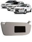 Quebra Sol Corsa Classic Celta Prisma 2006 07 08 2009 10 11 2012 Cinza Tapa lado direito