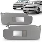 Quebra Sol Gol Saveiro Volyage G5 G6 2008 2009 2010 2011 12 13 14 15 16 Cinza Canelado Espelho Bolsa Lado Esquerdo