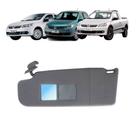 Quebra Sol Preto com Espelho Bolsa e Iluminação Volkswagen Gol/voyage/saveiro Lado Esquerdo Newtec Nt3011cvw