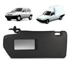Quebra Sol Preto com Espelho Fiat Uno Fiorino 1993 a 2003 Lado Esquerdo Newtec Nt1001ft