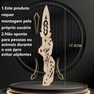QuebraCabeça 3D em MDF Karambit Montagem Decorativa e Desafio Intelectual