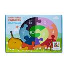 QuebraCabeça Caracol com Números em Madeira para Aprendizagem Infantil QuebraCabeça Caracol com Números em Madeira para Aprendizagem Infantil