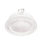 Queijeira Com Tampa De Cristal Coração 19,5X13Cm - 1702