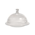 Queijeira Com Tampa Lux De Vidro 19,3X12,6 cm