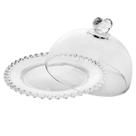 Queijeira Coração Porta Bolo Lyor Cristal Transparente 19cm Transparente Queijeira Coração Porta Bolo Lyor Cristal Transparente 19cm Transparente