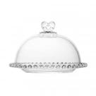 Queijeira de Cristal com Tampa Coração 19,5cm x 13cm - Lyor