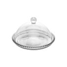 Queijeira de Cristal Pearl Porta Queijo 20 x 12 cm Wolff