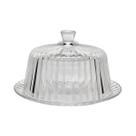 Queijeira de vidro linha eleganza 11 cm x 20 cm casart