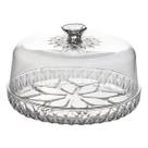 Queijeira Porta Queijo Acrílico Cristal Com Tampa 17cm