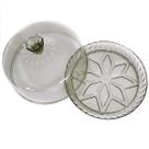 Queijeira Porta Queijo Cristal Glamour Verde Com Tampa 18cm