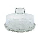 Queijeira Vidro Base Decorada Colonial Grande 20Cm - Mistral