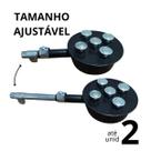 Queimador de Fogão Industrial Alta Pressão Tamanho Ajustável 5 Caulins Preto Queimador de Fogão Industrial Alta Pressão Tamanho Ajustável 5 Caulins Preto