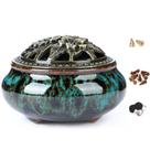 Queimador de incenso LamDawn Ceramic com suporte para bastões de incenso azul
