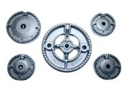 Queimador Difusor Fogão Cooktop Fischer Com Tripla Chama 5pç