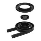 Queimador Duplo Curto Completo Fogão Industrial Ferro 17,2cm