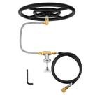 Queimador para Fogueira Stanbroil 30cm Aço Preto Gás Natural