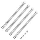 Queimadores de grelha QuliMetal para Weber Genesis 330, pacote com 4 unidades de 50 cm Queimadores de grelha QuliMetal para Weber Genesis 330, pacote com 4 unidades de 50 cm