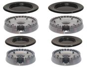 Queimadores + Espalhadores p/ Fogões Mueller Piacere Vetro 4 bocas Queimadores + Espalhadores p/ Fogões Mueller Piacere Vetro 4 bocas