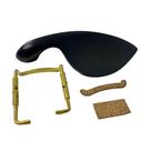 Queixeira p/ violino ebano wood com sistema de fixacao dourado Queixeira p/ violino ebano wood com sistema de fixacao dourado