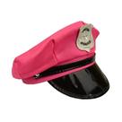 Quepe Policial Rosa Adulto com Emblema