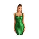 Querida ouro metálico cintura alta mini bodycon bandage vestido para festa de coquetel