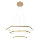 Querolustre Pendente Dcd015036 3 Aneis Led 70w 3000k Dourado Querolustre Pendente Dcd015036 3 Aneis Led 70w 3000k Dourado