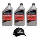 Quicksilver TCW3 Óleo Premium Jet Ski e Motores de Popa 2 Tempos 1 Litro + Boné Kit C/3