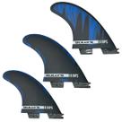Quilhas Triquilha Bullys P5 Medium Encaixe FCS 2 Preta Surfe Tamanho:Média/Medium