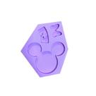 R122 Molde de silicone crachá minnie resina decorar