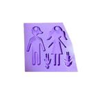 R125 Molde de silicone filhos família pingente chaveiro resina decorar