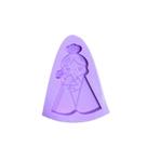 R128 Molde de silicone n.sra nazaré religião chaveiro resina decorar