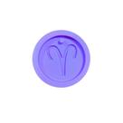 R152 Molde de silicone signo áries chaveiro resina decorar