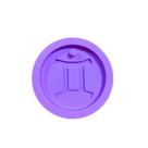 R154 Molde de silicone signo Gêmeos chaveiro resina decorar