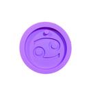 R155 Molde de silicone signo Câncer chaveiro resina decorar
