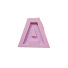 R164 Molde de silicone letra A resina decorar