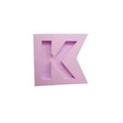 R174 Molde de silicone letra K resina decorar