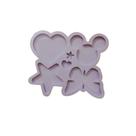 R225 Molde de silicone coração ratinho estrela borboleta resina