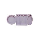 R231 Molde de silicone círculo retângulo formas chaveiro resina