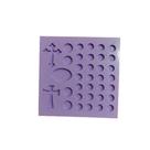 R247 Molde de silicone terço religião resina