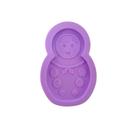R258 Molde de silicone matrioska boneca russa chaveiro resina