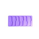 R273 Molde de silicone 6 ESMALTES resina chaveiro decoração