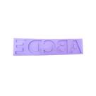 R31 Molde de silicone alfabeto A a E resina