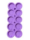 R323 Molde de silicone círculo com furo resina decoração